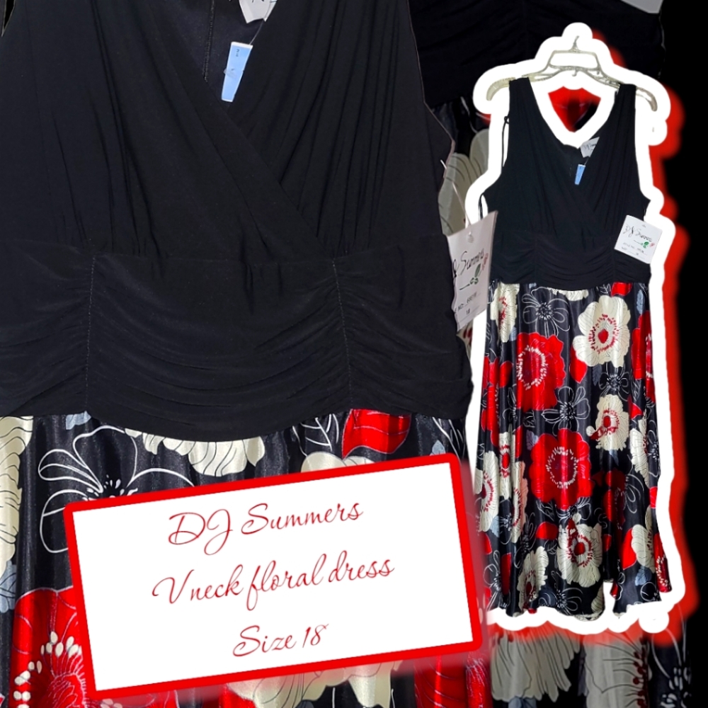 Silk floral dress